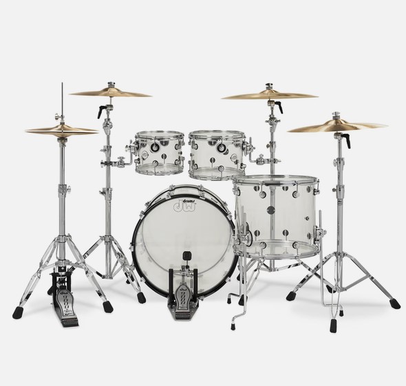 Design Series 4-Piece Shell Pack 22 Clear Acrylic Snare