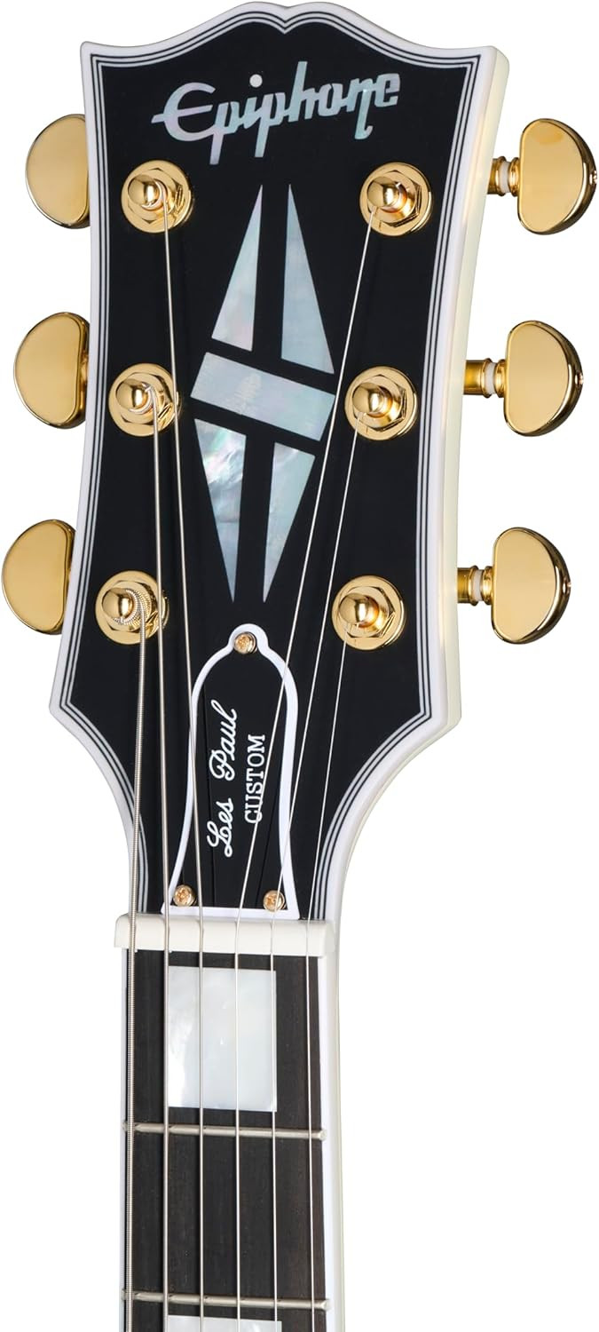 Epiphone Inspired by Gibson Custom 1963 Les Paul SG Maestro Classic White with Hard Case