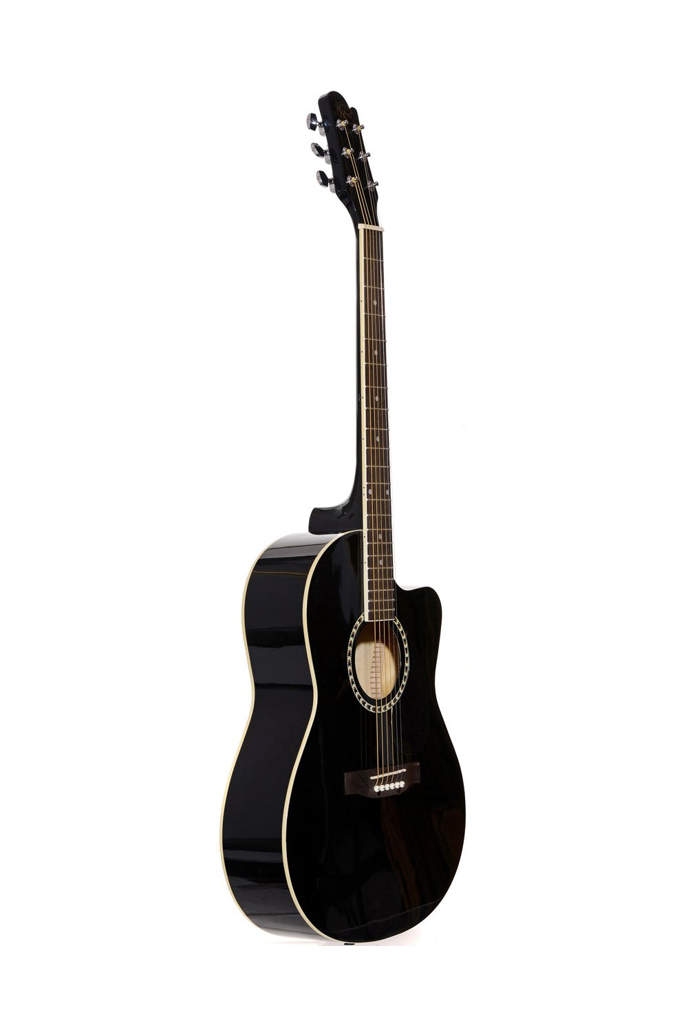 Kaps ST-1CR Acoustic Guitar Rosewood Rosewood Right Hand Orientation Black
