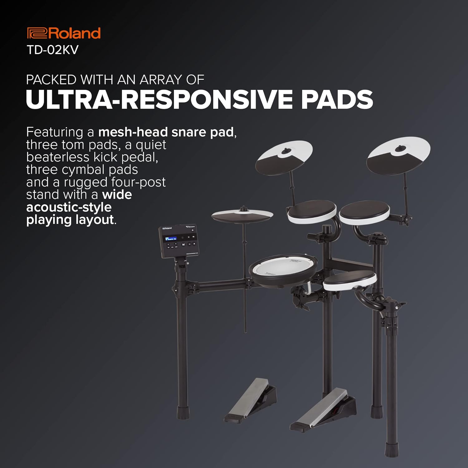 ROLAND TD-02KV V-DRUMS ELECTRONIC DRUM SET