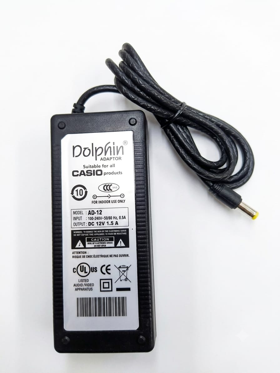 Dolphin AD-12 AC Adaptor 12V Power For Yamaha All PSR Series Keyboard