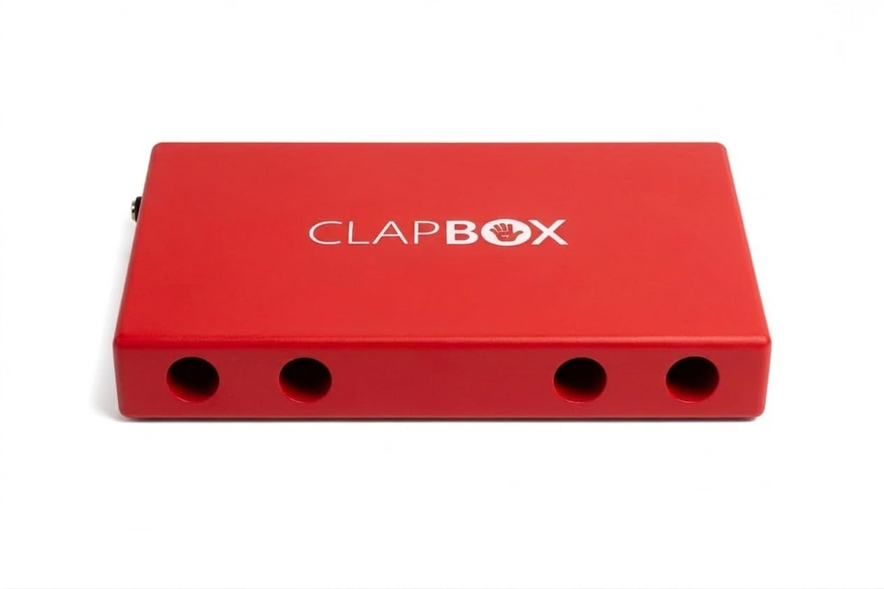 Clapbox Lap Cajon - with Bag Strap Red Clapbox with Rich Bass Crisp Snare Play on Lap or Standing