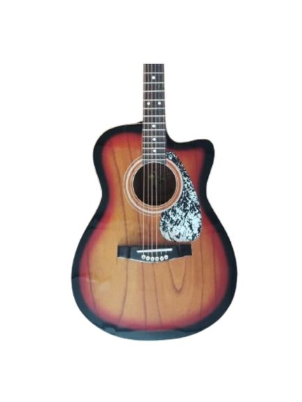 Hobmer 250 Semi acoustic Guitar 40 Sunbrust and Black With Case