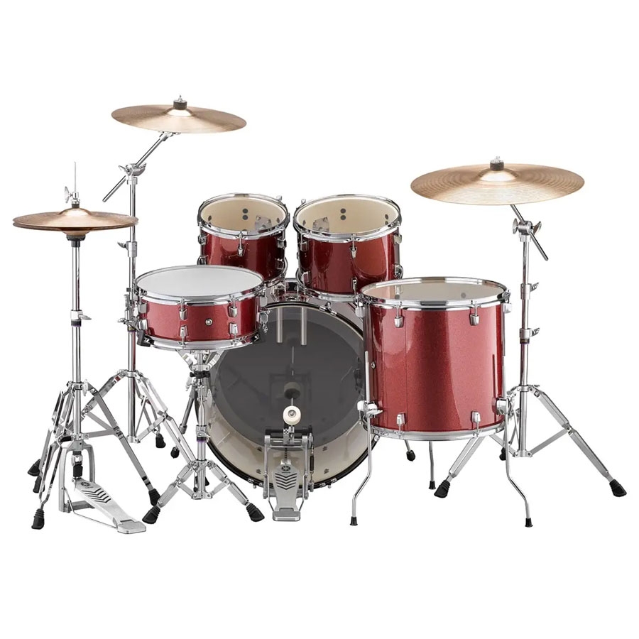 Yamaha RYDEEN RDP2F5 Acoustic Drum Set With Hardware - Burgandy Glitter