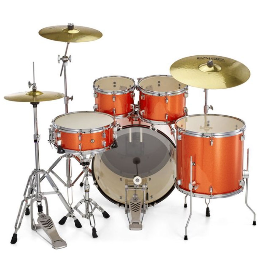 Yamaha RYDEEN RDP2F5 Acoustic Drum Set With Hardware - Orange Glitter