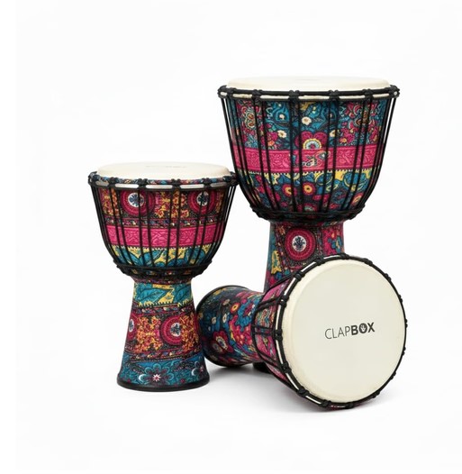 Clapbox Djembe DB-100 Fiber 10 inches - Rope tuning with BAG Pink