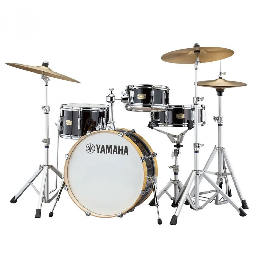 Image of Yamaha SBP0F4H Stage Custom Hip Acoustic Drum Kit With Hardware - Raven Black