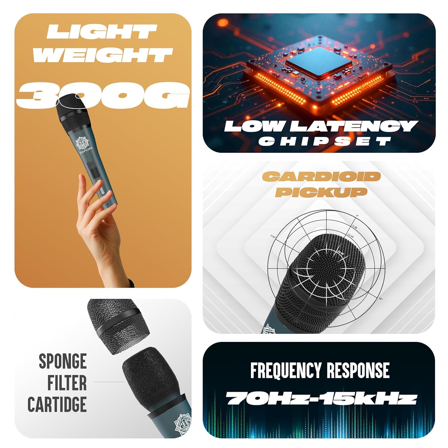 Digimore D-1030 Proffessional dynamic microphone