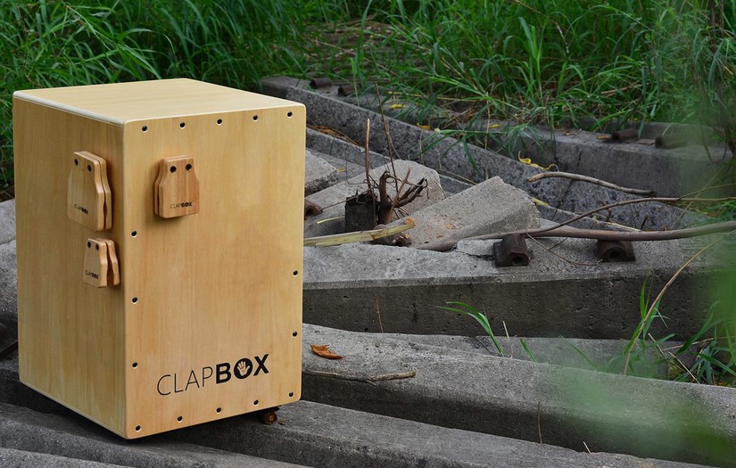 Clapbox Cajon Attachments - Rubber Wood Set of 4 Attachments Jingle Pack