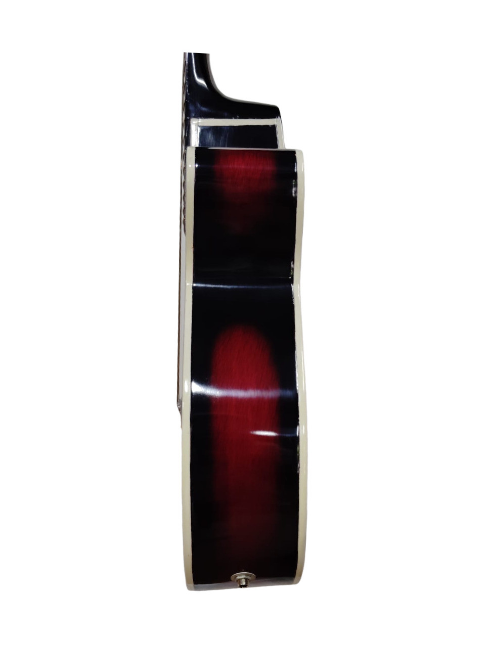 Hobmer 175 F-Cut Semi-acoustic GuitarRed and Black With Case