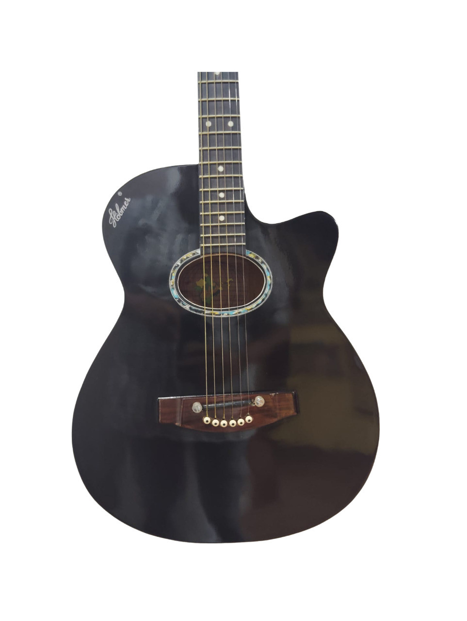 Hobmer 175 F-Cut Semi-acoustic Guitar 40Black With Case