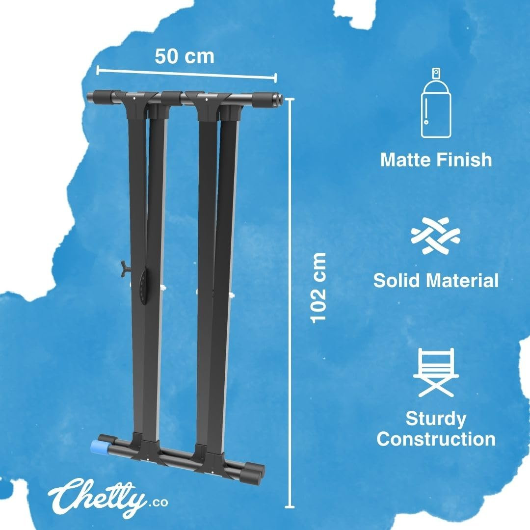 Chetty TT2 Double X Keyboard Stand - 5 Positions Spring Locking