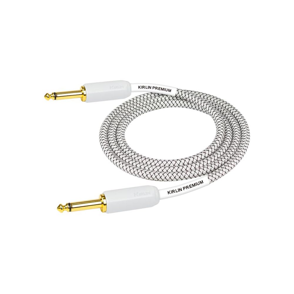 Kirlin Premium plus instrument cable 6 mtr IWB-201WEG-WT