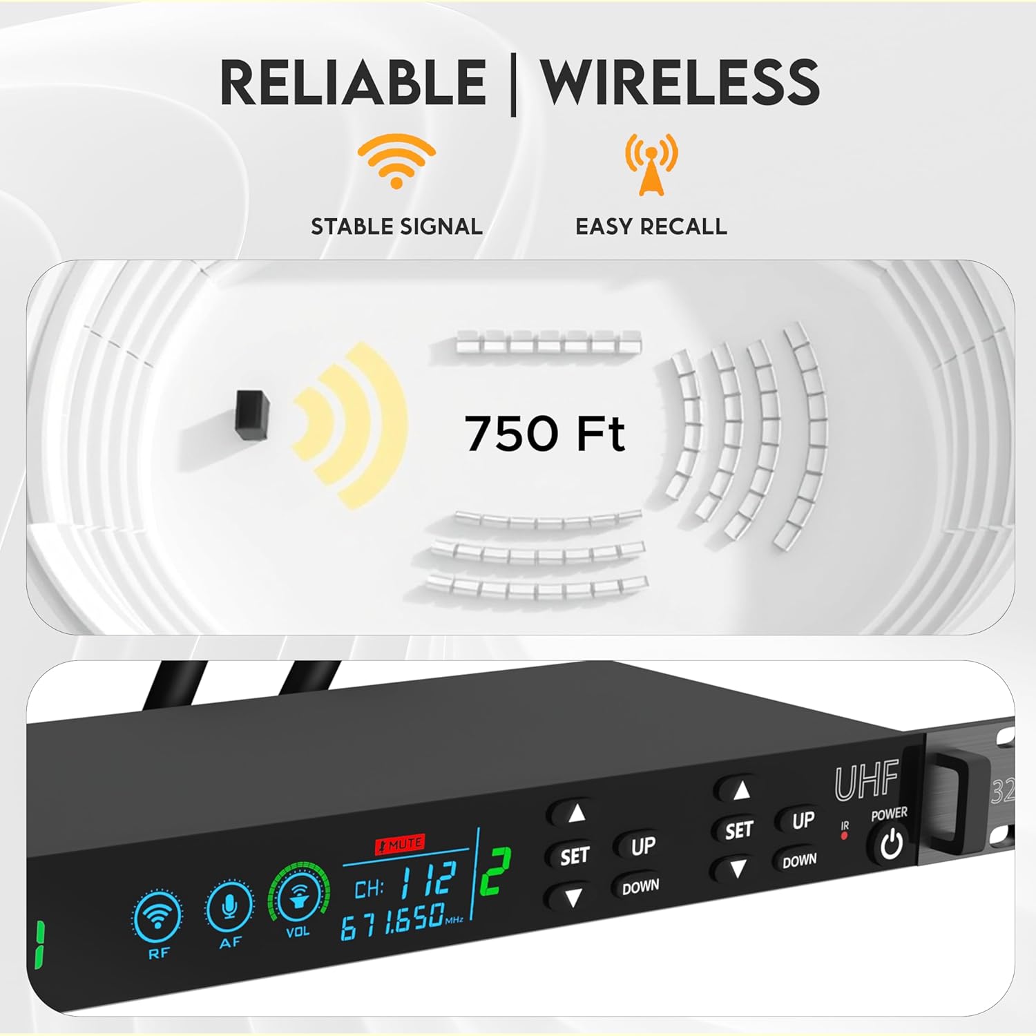 Digimore D325 UHF wireless microphone system