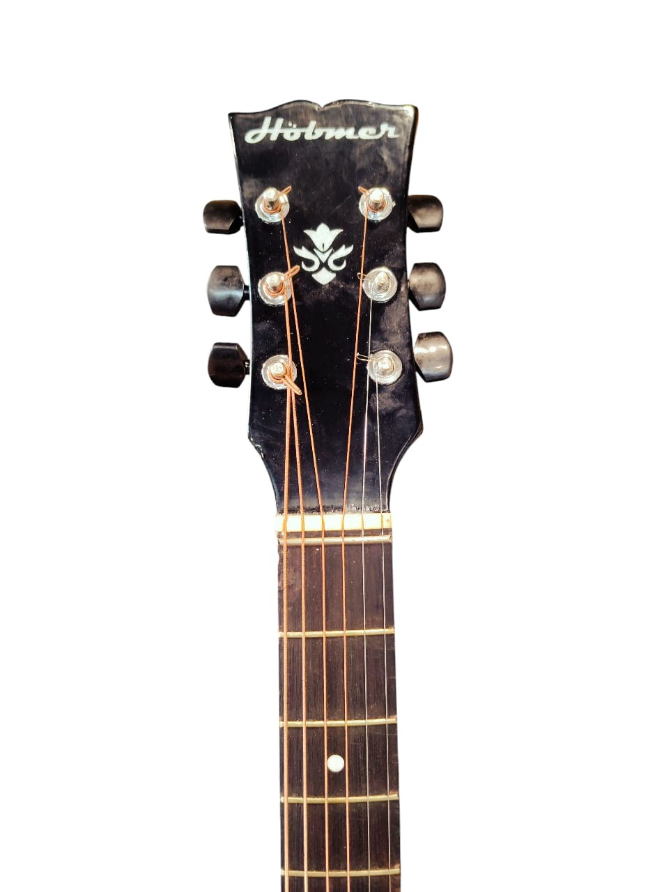 Hobmer 145 Export Semi acoustic Guitar 37 Red  Black With Case