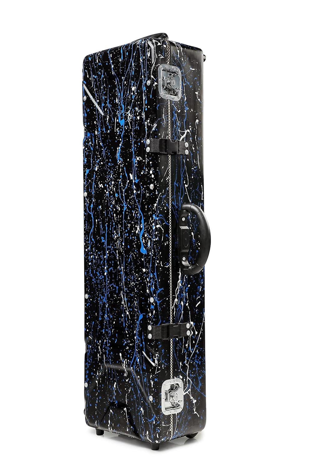 Hard FIber Case of Flute for full set With Trolley and wheels - BLACK SPLASH DESIGN