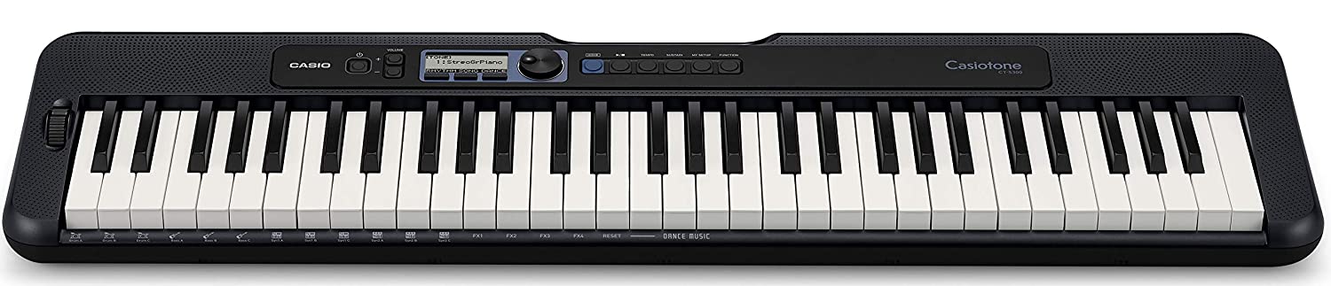 Casio CT-S300 61-Key Premium Keyboard Pack with Stand Headphones Power Supply