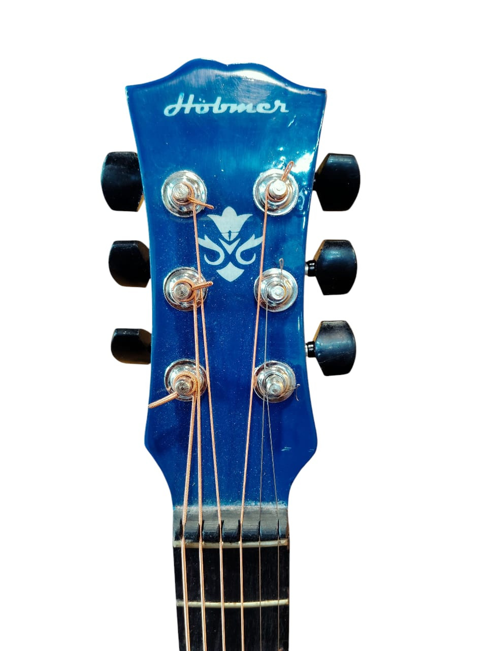 Hobmer 45 Acoustic Guitar 30 Blue and Black With Case
