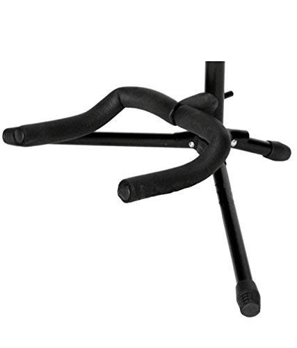 MusicX Black Tripod Guitar Stand Single Guitar Stand