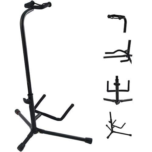MusicX Black Tripod Guitar Stand Single Guitar Stand
