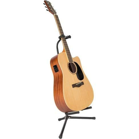 MusicX Black Tripod Guitar Stand Single Guitar Stand