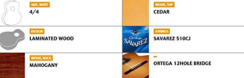 Ortega R122SN Family Series 6 String Classical Guitar