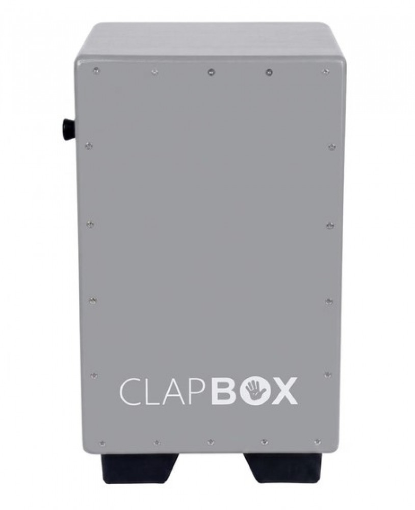 Image of Clapbox Adjustable Snare Cajon CB52 - Titanium Grey, Oak Wood - 3 Internal Snares