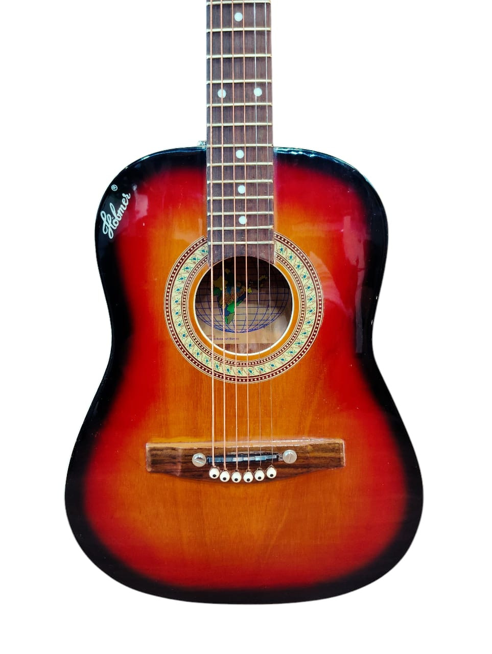 Hobmer 165 Export Semi acoustic Guitar 36 Sunburst With Case
