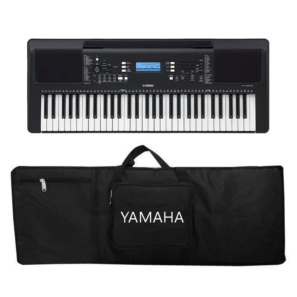 YAMAHA PSR-E373 61-Keys Portable Keyboard with Adapter and Yamaha Bag