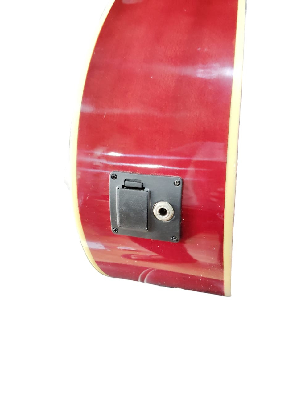 Trinity TNY-Highway 41 Semi-Acoustic Guitar With padded bag belt and plectrums Red and Black