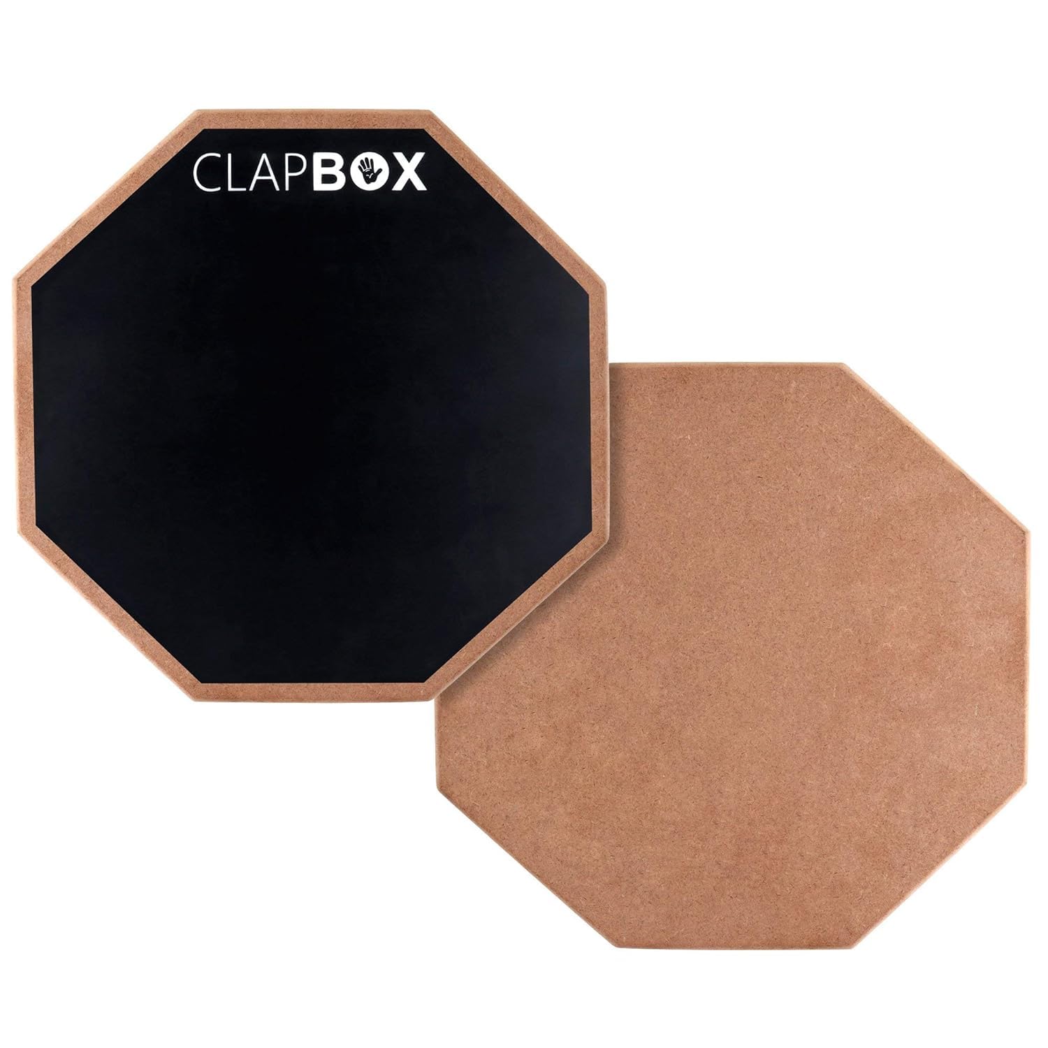 Clapbox Drum Practice Pad - 12 inches Black