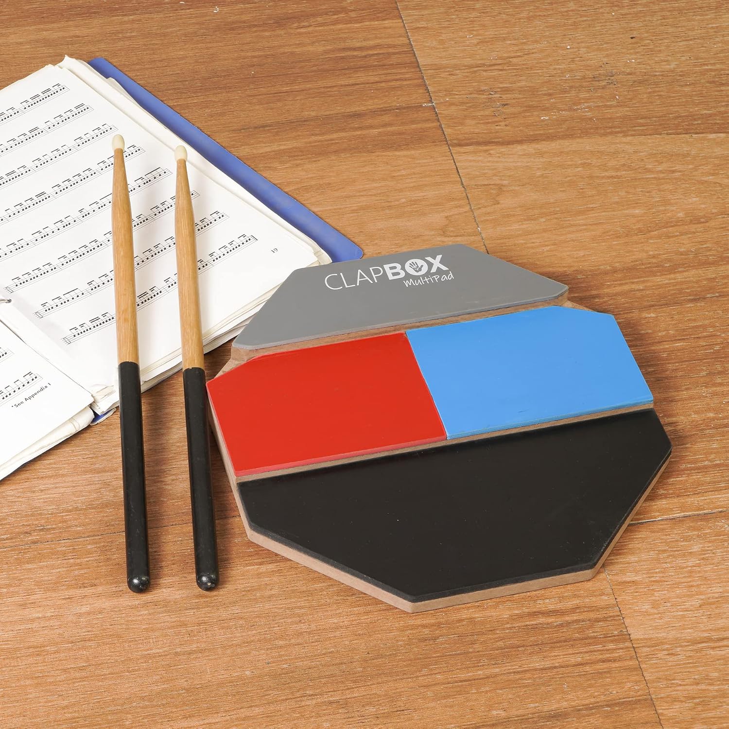 Multipad Practice Pad  Octagon 12 inches Clapbox