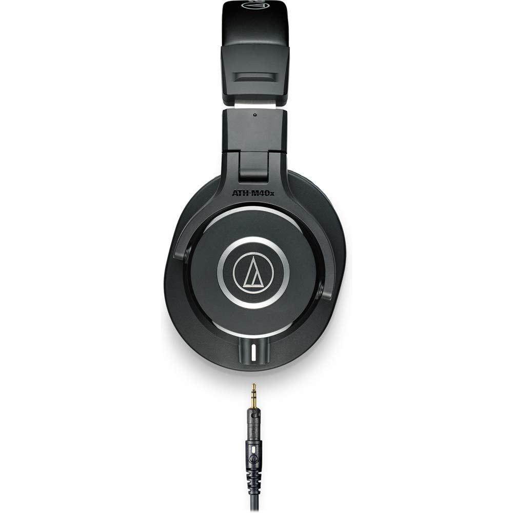 Audio-Technica Ath-M40X Professional Studio Wired Over Ear Headphones Without Mic Black