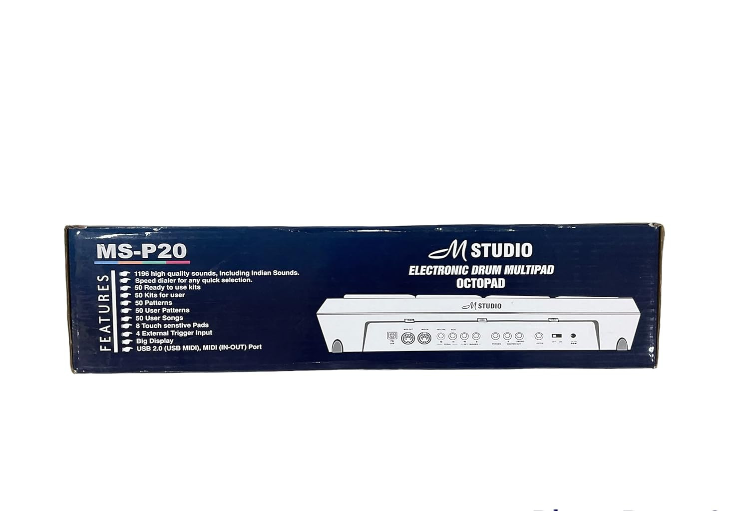 M-Studio MS-P20 Electronic Drum Multipad Octapad- White