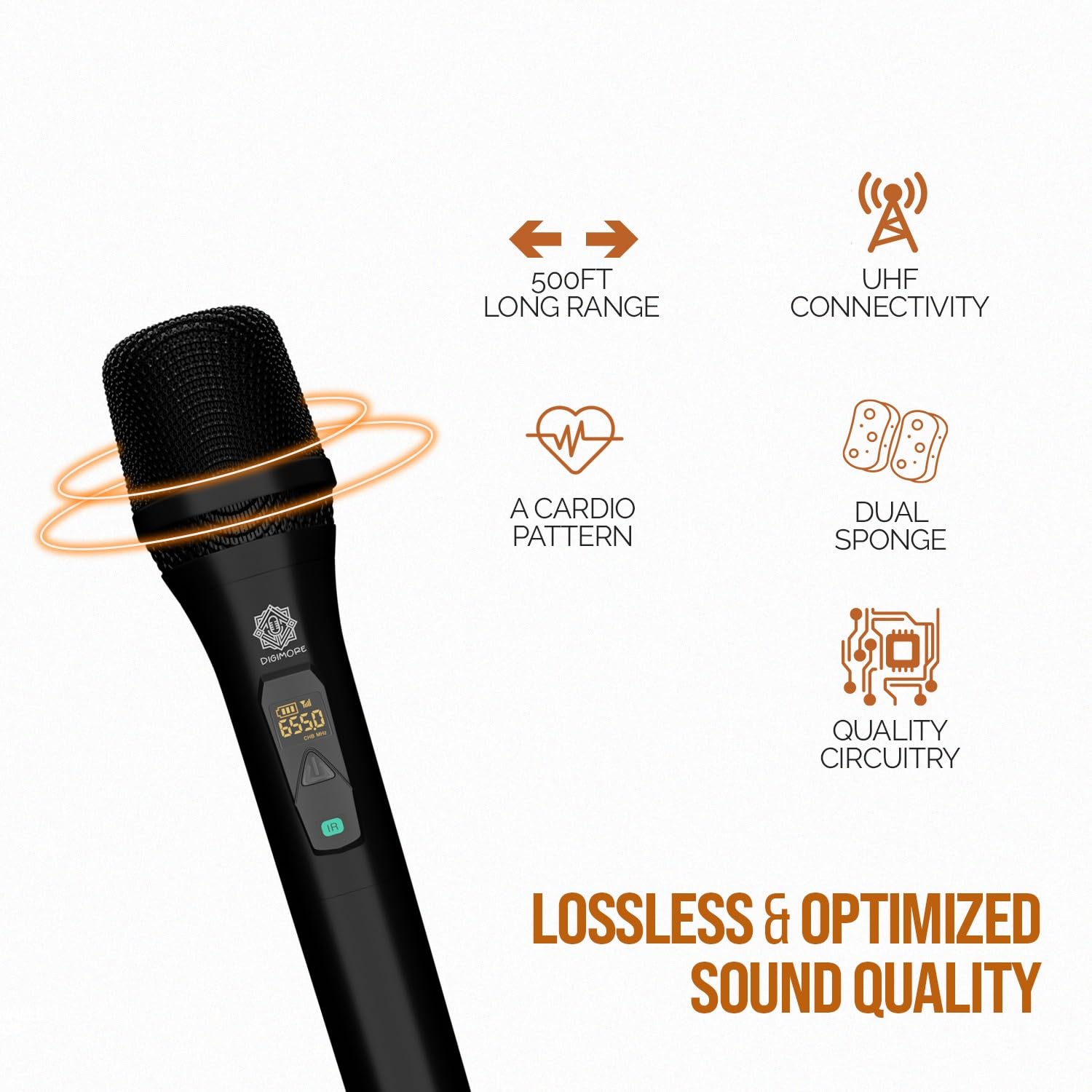 Digimore D310 UHF wireless microphone system