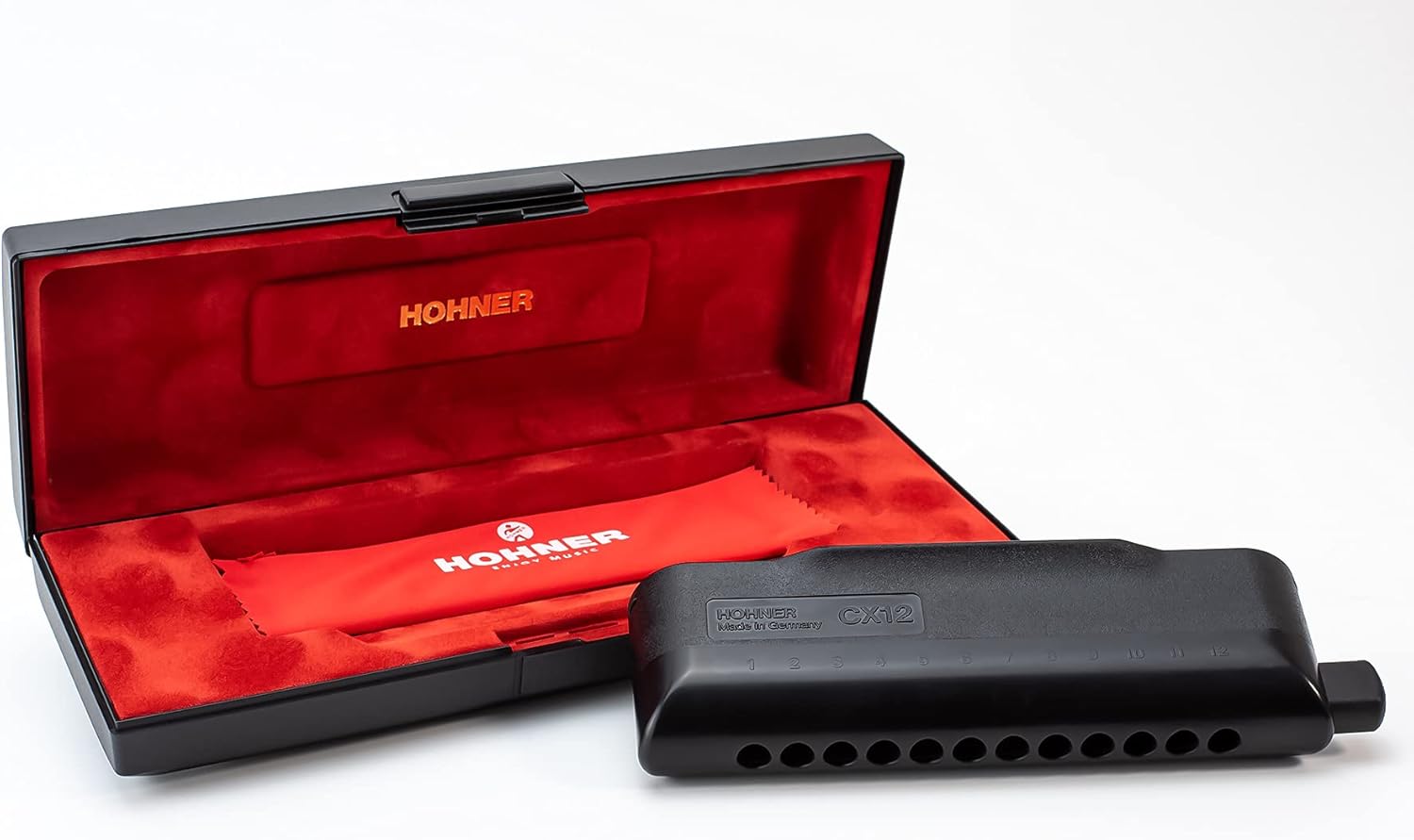 Hohner Harmonica CX12 Black Key A M754520