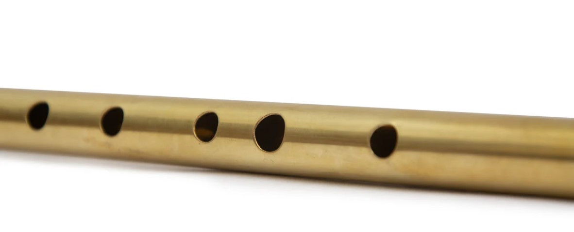 Radhe Flutes Brass C Sharp Soprano Vertical Blow 125inches
