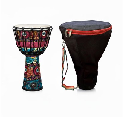 Clapbox Djembe DB-100 Fiber 10 inches - Rope tuning with BAG Pink