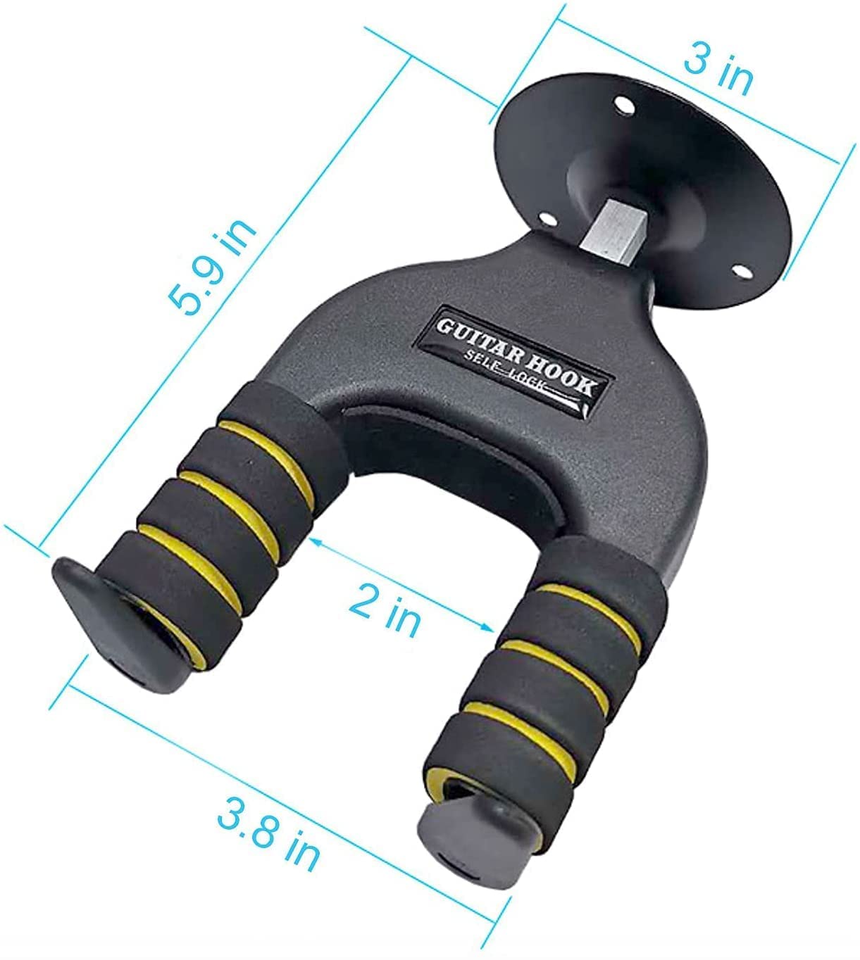 KAPS Premium Automatic Lock Wall Mount 14A Guitar Hanger for Guitars Bass Ukulele
