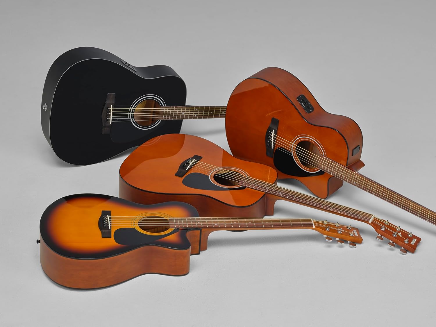 Yamaha FX280 Wood Brown Semi Acoustic Guitar for Beginners and Professionals Made in India