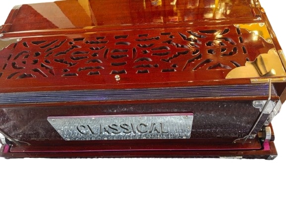 Classical Harmonium 9 Scale Changer With Coupler 9 Stopper Folding Suitcase