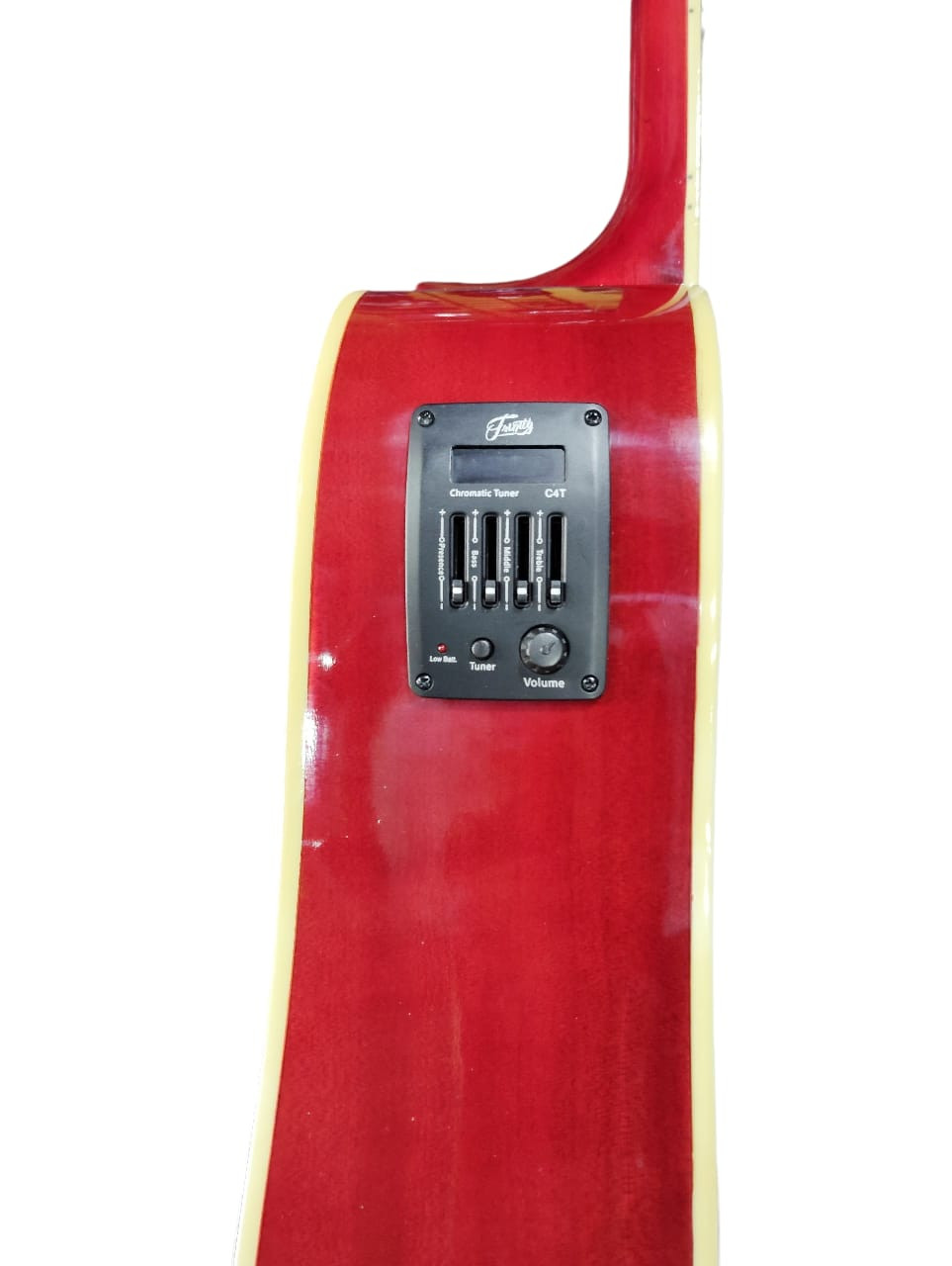 Trinity TNY-Highway 41 Semi-Acoustic Guitar With padded bag belt and plectrums Red and Black