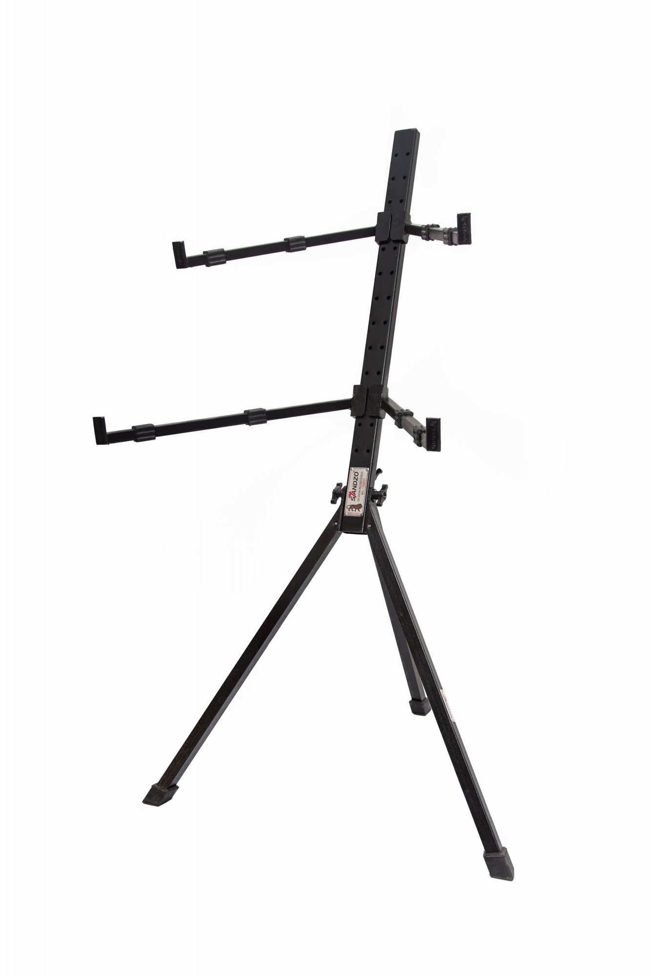 Standzo KS-32 Double Keyboard Folding Stand Black