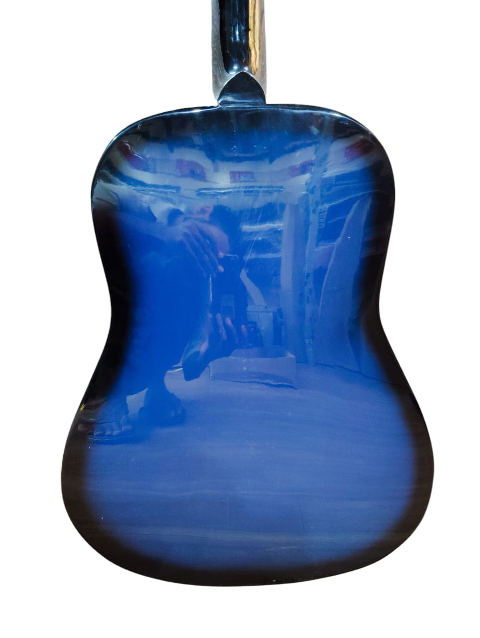 Hobmer 165 Export Semi acoustic Guitar 36 Blue and Black With Case