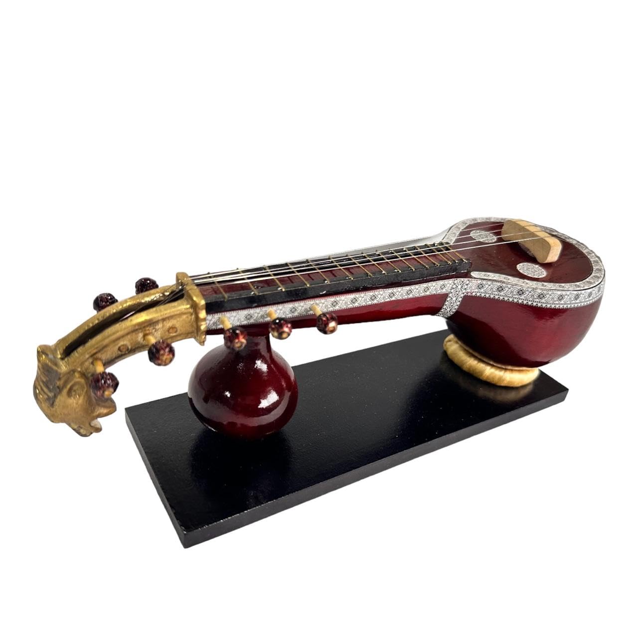 Premium handcrafted miniature - Saraswati Veena