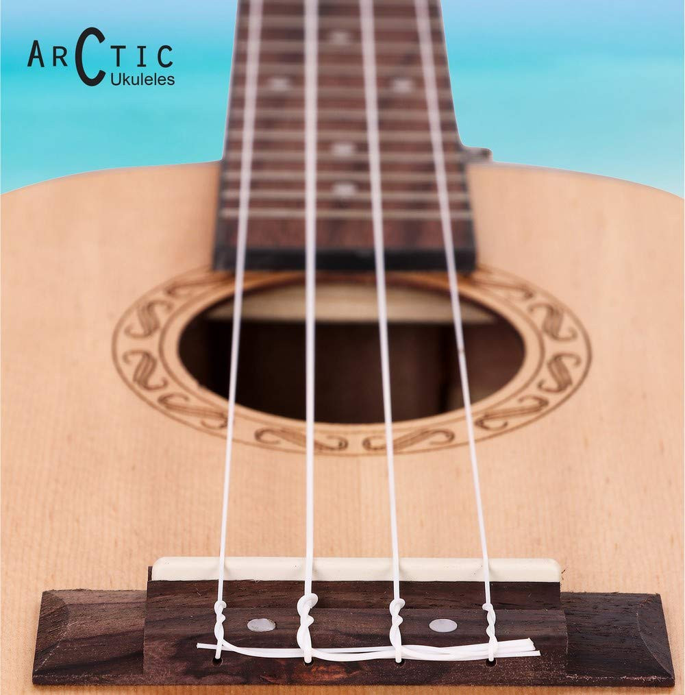 Arctic AC-UK24SPR Concert Ukulele Kit with Bag and String Set Natural