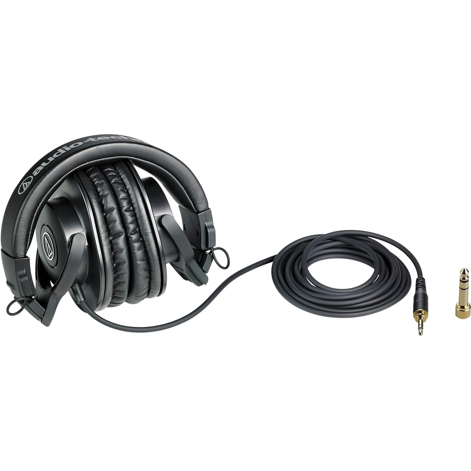 Audio-Technica Ath-M30X Wired On Ear Headphones Without Mic Black