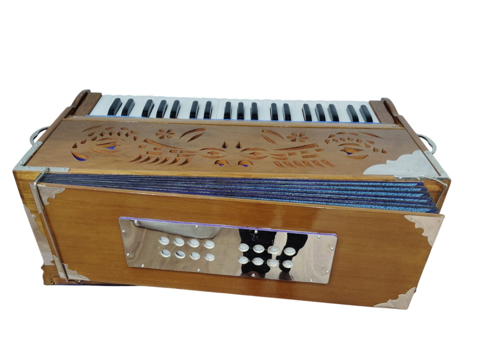 Harmonium 9 Stops 3 12 Octave Double Reed Coupler Natural Color