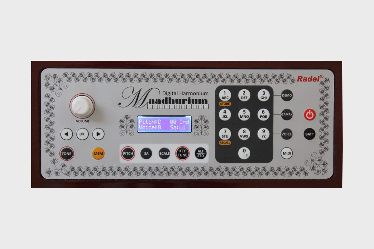 Radel Maadhurium Digital 3 Octave Scale changer Harmonium