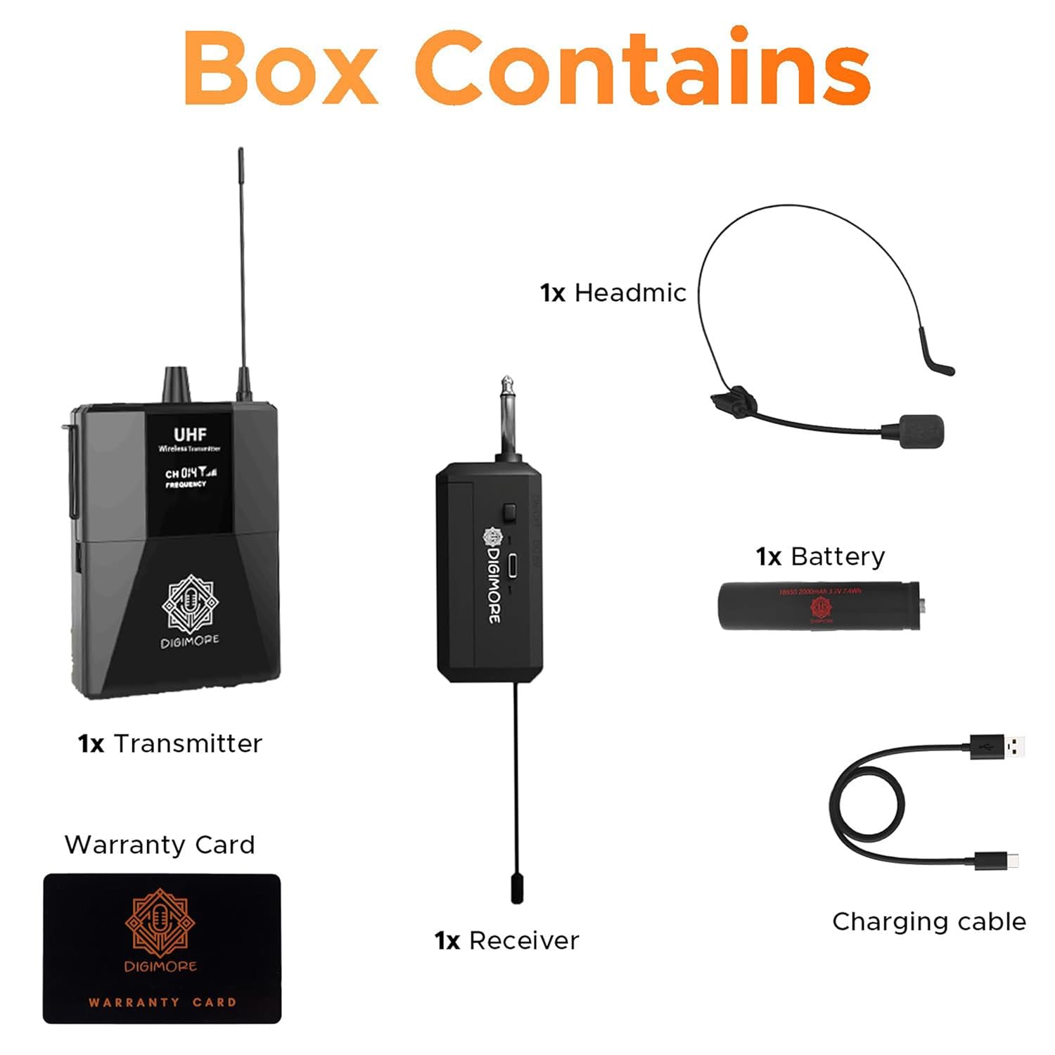 Digimore D-341 S  UHF wireless microphone system